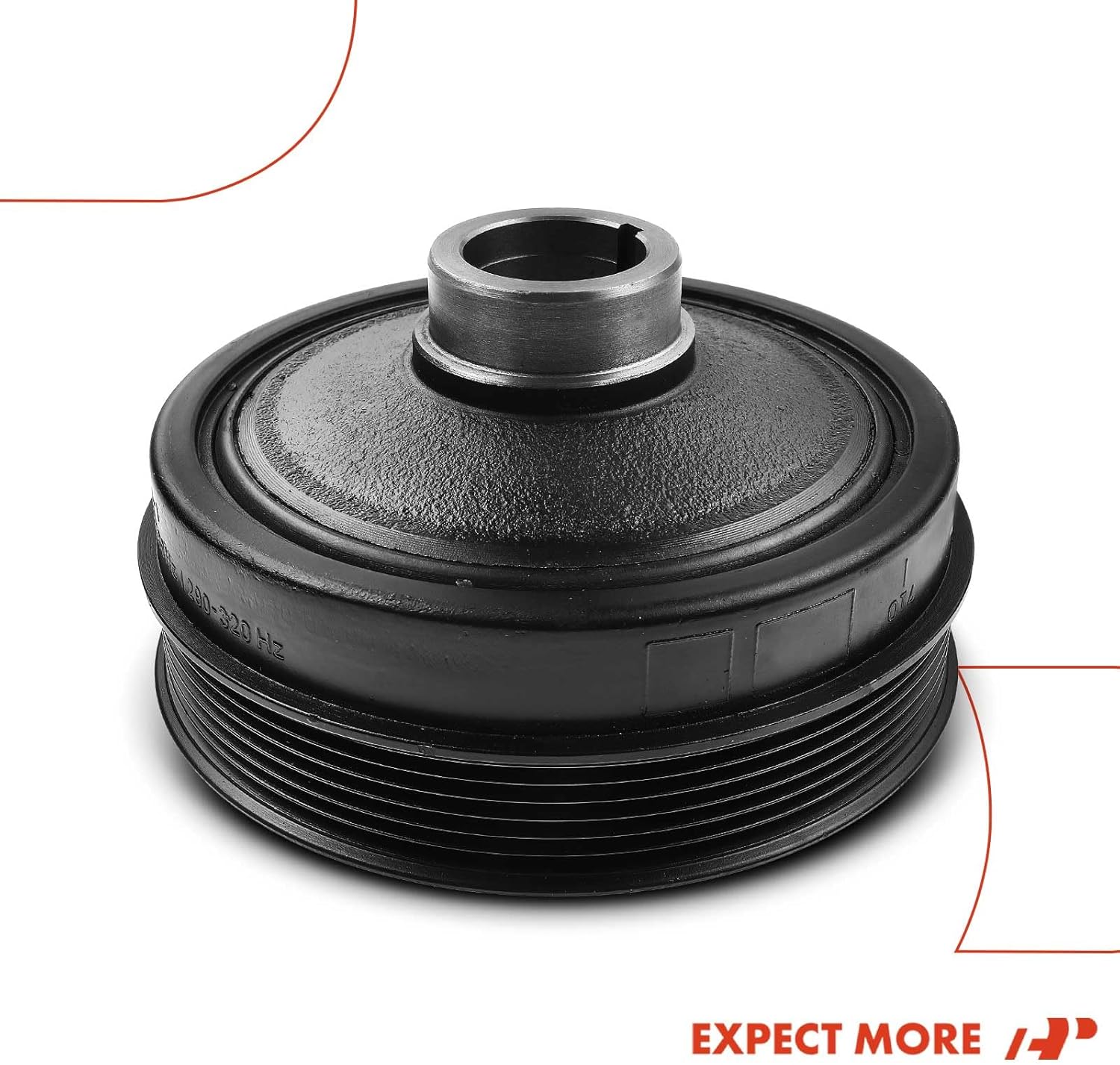 A-Premium Engine Harmonic Balancer Pulley Compatible with Mercedes-Benz C350, CL550, CLK350, CLK550, CLS550, E350, E550, G550, GL450, GL550, GLK350, ML350, ML550, R350 & Dodge & Freightliner, DOHC