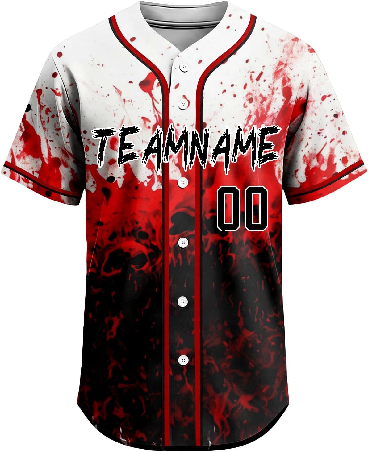 Halloween Jersey Personalized Horror Scream Halloween Custom Baseball Jersey for Men Women Youth Boy Girl