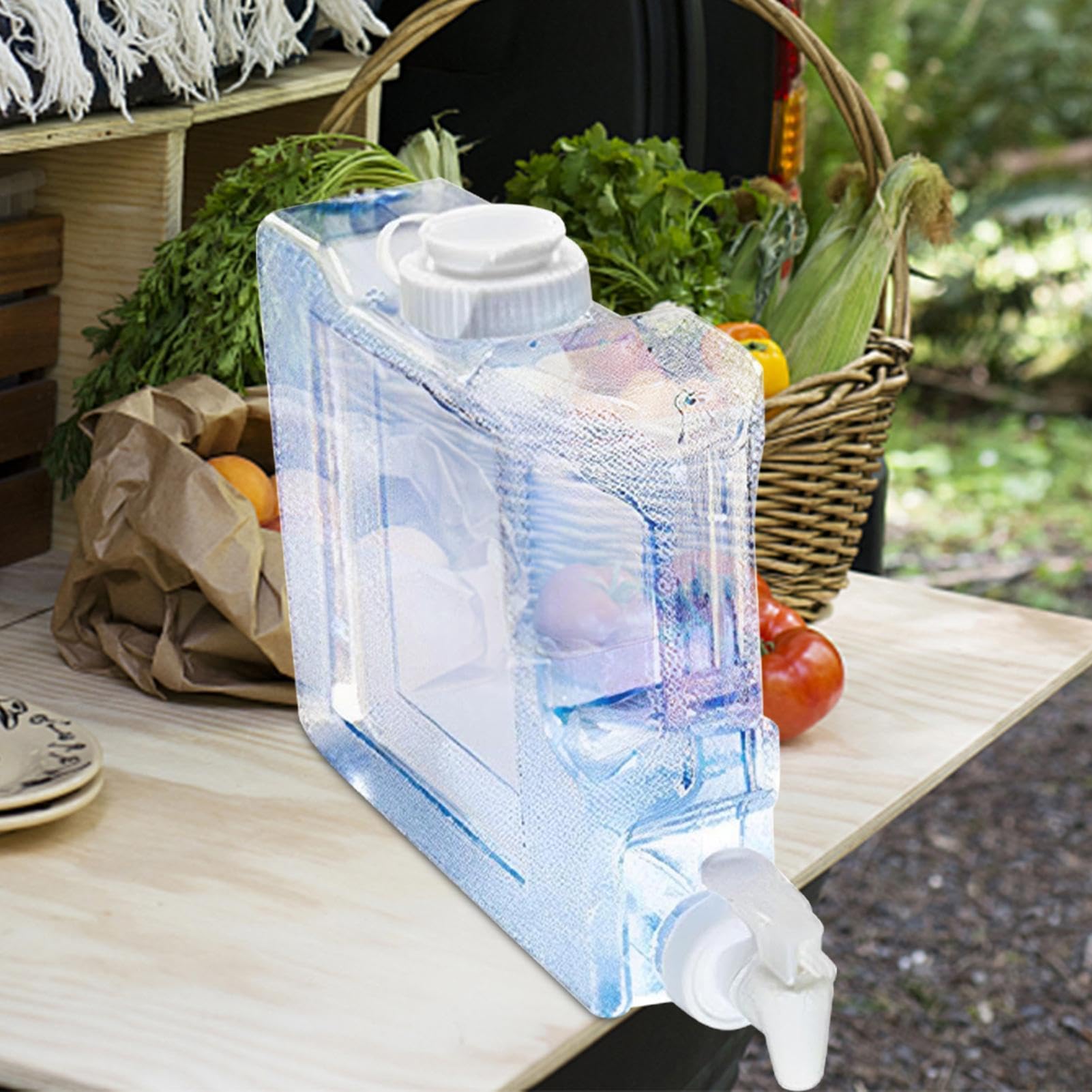 Récipient Eau Robinet Pc Réservoir Eau Camping 15L MagiDeal - Bidon PC Avec Robinet Pour Randonnée Pique-nique Reservoir Eau De Pluie