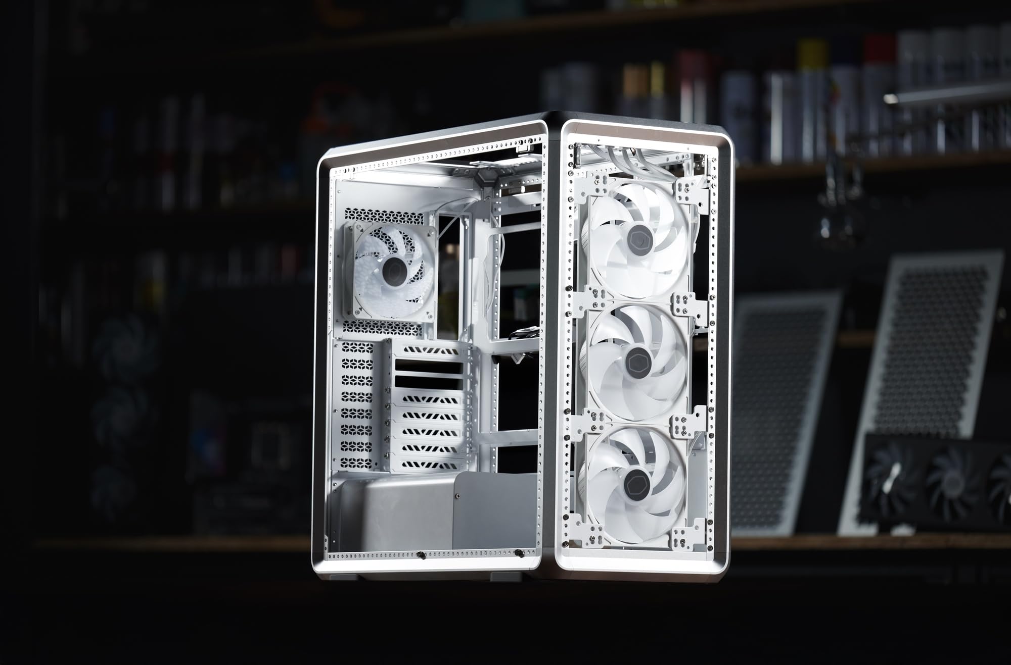 Amazon | CoolerMaster MasterFrame 600 Silver PCケース [MF600-SGNN