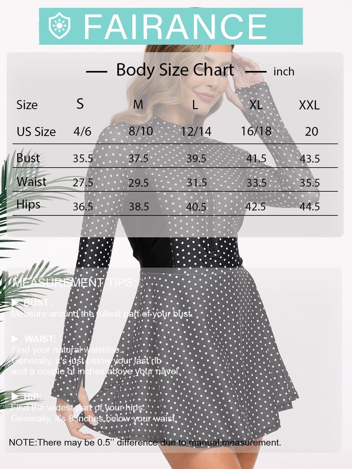 Women Two Piece Rash Guard Sets UPF50+ Swim Dress with Shorts - Image 6