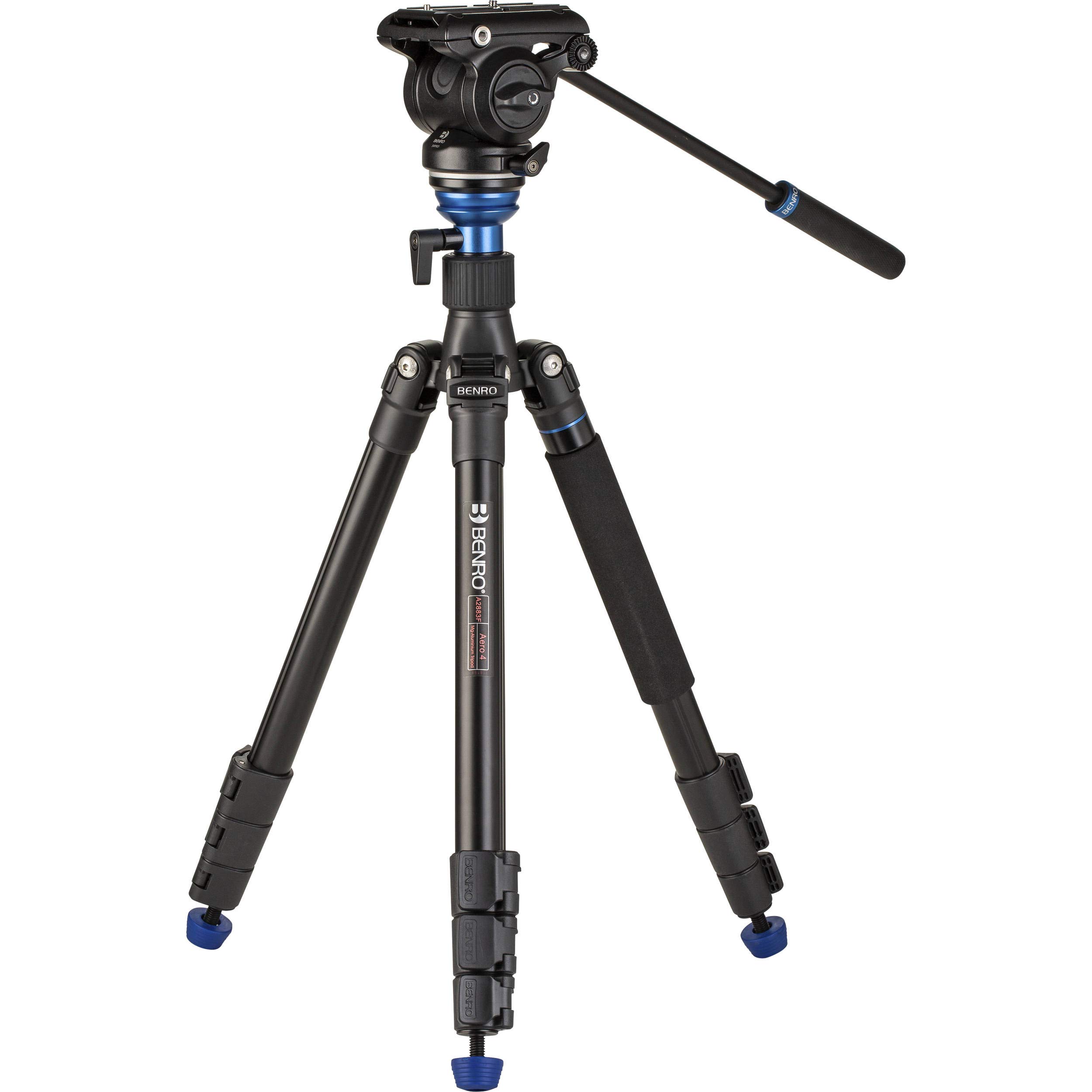 Amazon.com : Benro A2883FS4PRO Travel Angel Aero-Video Tripod Kit