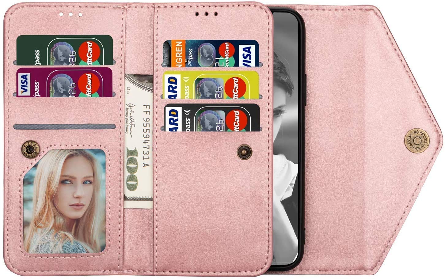 Uposao Custodia Flip Vera Pelle Cuoio Per Xiaomi Redmi Note 9 PRO