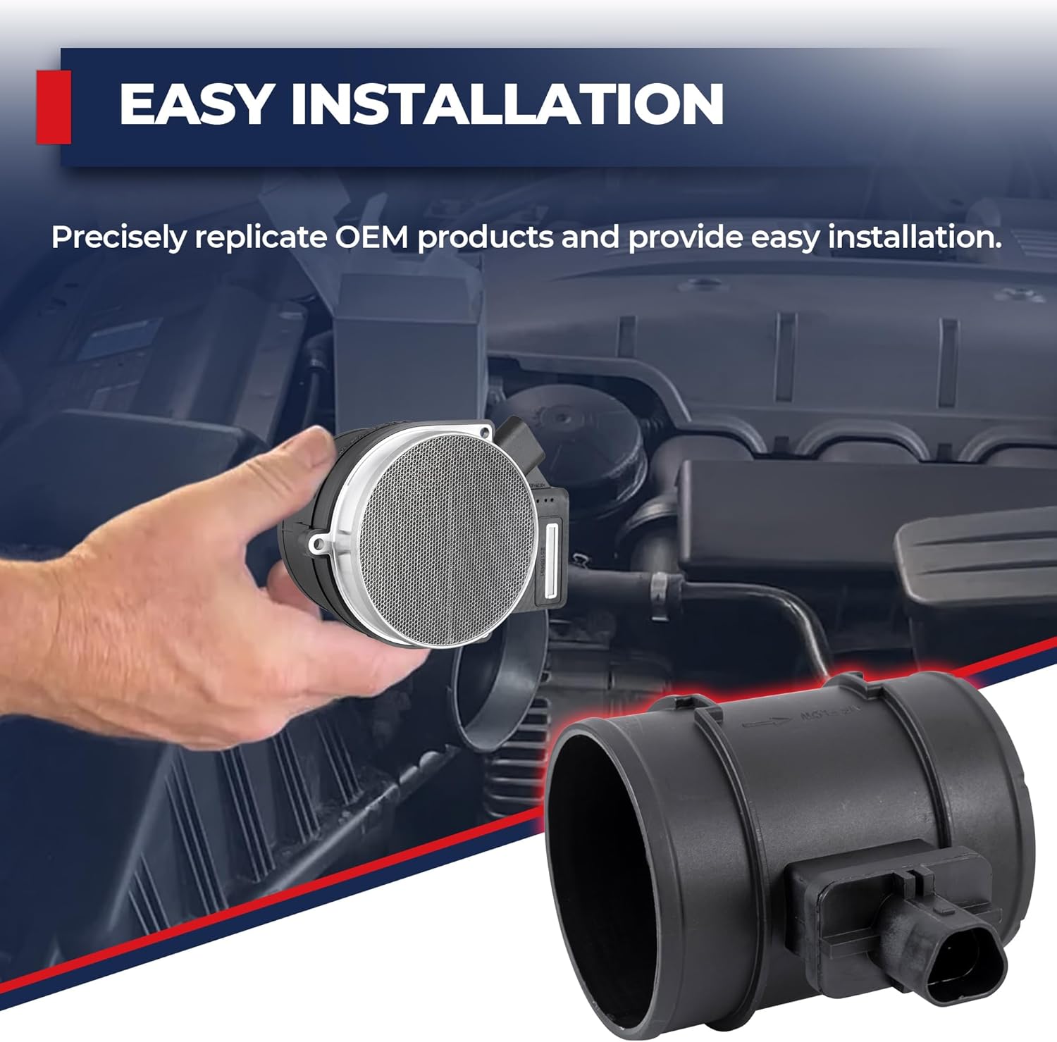 MOSTPLUS Mass Air Flow Sensor Meter MAF Compatible for Chevrolet Aveo Pontiac G3 1.6L 0280218207