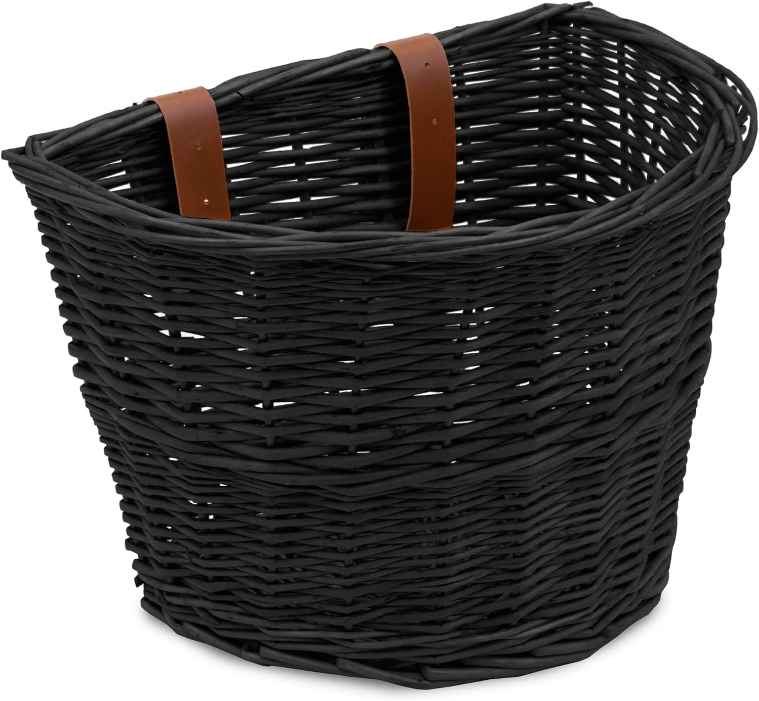 Prosource Wicker Bike Basket Front Cargo for Women and Men, Fits Most