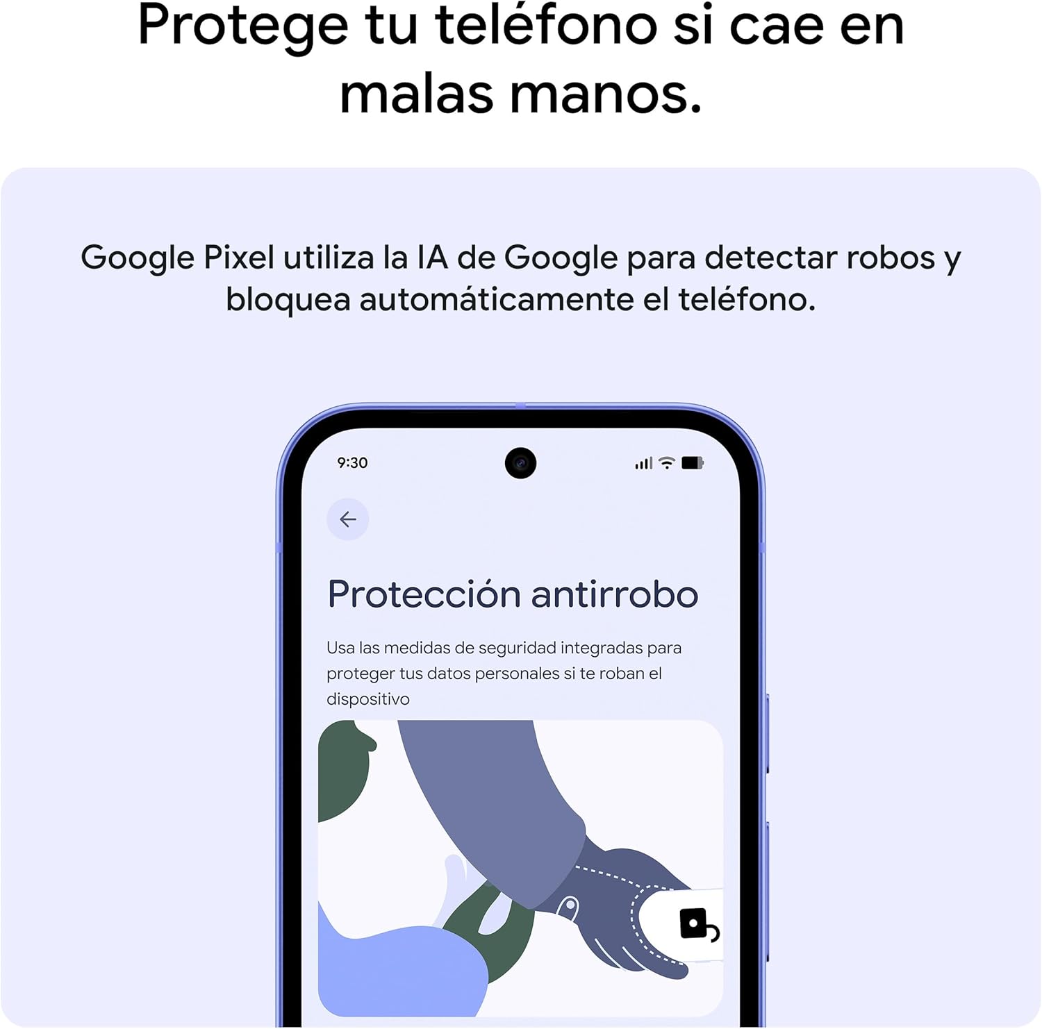 Google Pixel 10a – 7 años de Pixel Drops, más de 30 Horas de batería, Asistente de Cámara, Gemini Live – Obsidiana, 128GB + Funda de Pixel 10a – Fabricada con plástico Reciclado – Gris Niebla 7