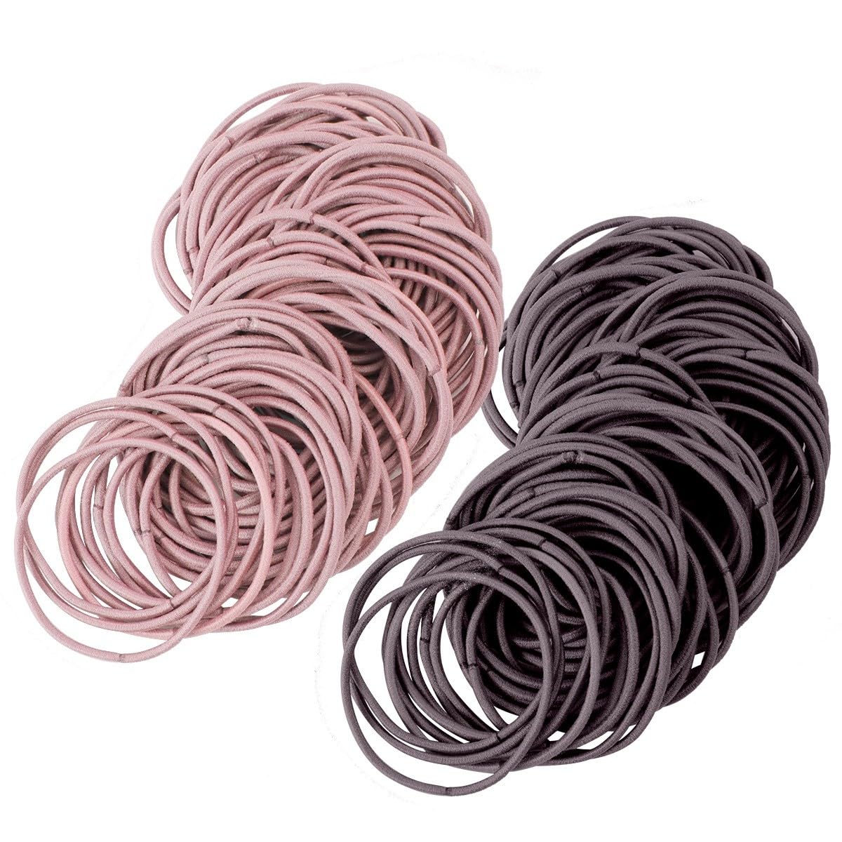 MERRYHAPY 2pcs Simple Small Hair Band for Girls Elastic Hair Ties and Coffee for Everyday Use for Boys and Girls and Adults