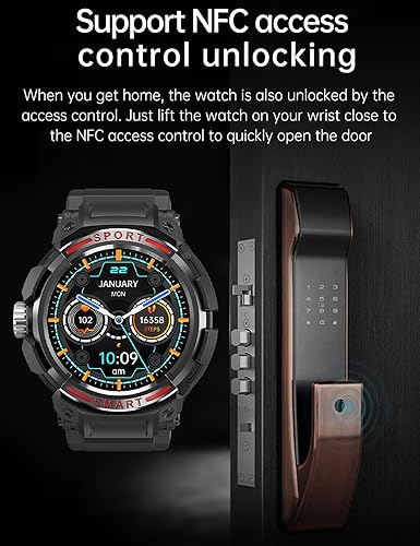 Miniatura 4 de Reloj inteligente con auriculares para hombres y mujeres, reloj de fitness 2 en 1, pantalla HD de 1.43 pulgadas, contestarhacer llamadas, altavoz,