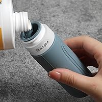 Vista 3 de CHEODIN Botellas de viaje para artículos de tocador, paquete de 5 contenedores de tamaño de viaje aprobados por la TSA, Negro