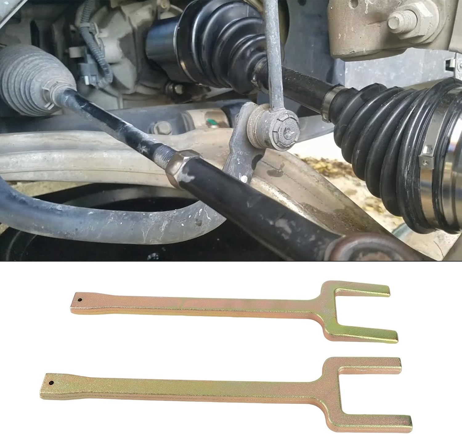 Qqmora Drive Shaft Axle Tools Steel Car Transmission Shaft Installer Remover Efficient Fork Shim Accessory for Professional Mechanics