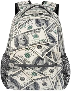 Mochilas escolares leves para meninos e meninas, adolescentes, 100 dólares, à prova d'água, 16 polegadas, para viagem, laptop, casual, adequado para homens e mulheres, trabalho, viagens, caminhadas, acampamento, Multicor, Medium, Mochilas Daypack