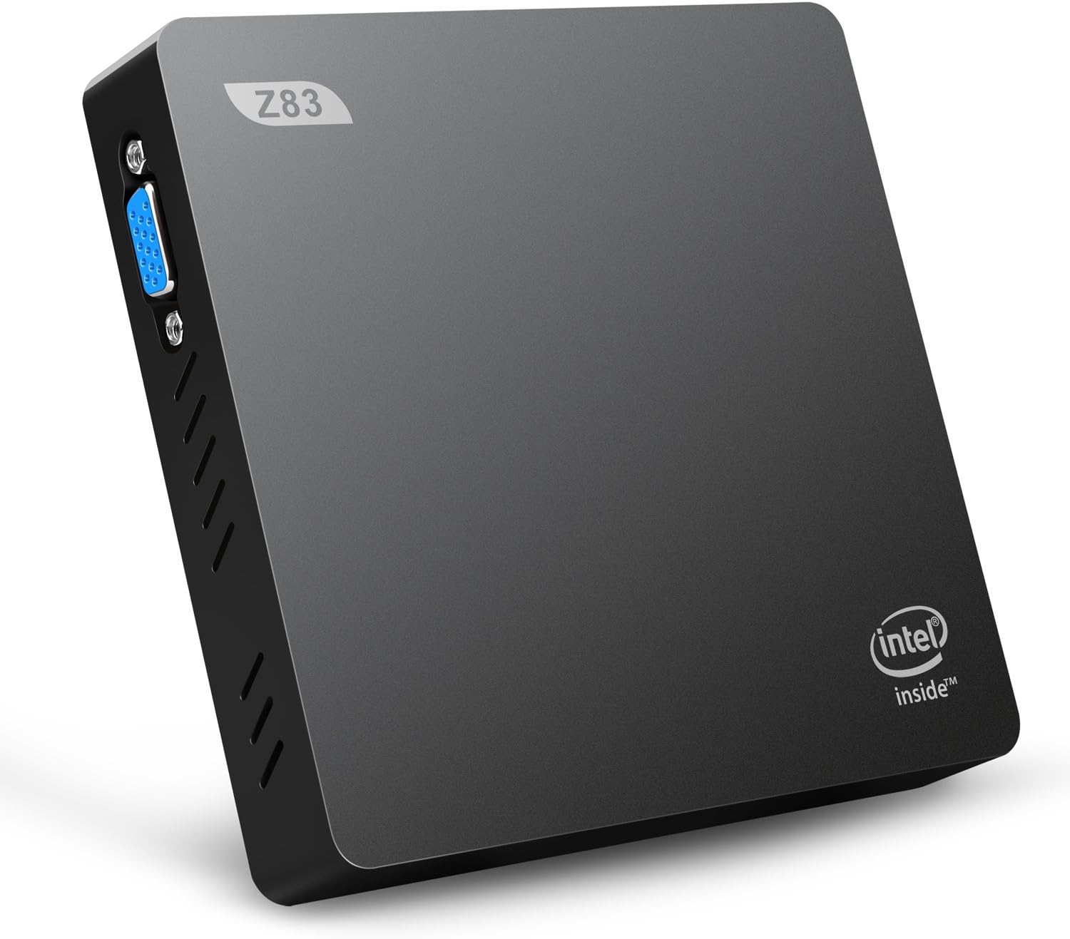 Bqeel Z83V Mini PC Intel Atom x5-Z8350 Processor 2GB DDR3 32GB eMMC Intel HD Graphics / 4K / 1000Mbps LAN / VGA Port / Dual Band WiFi Integrated Antenna HDMI 4K Supported Black