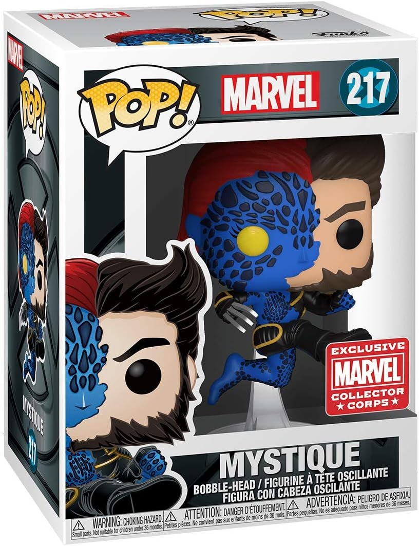 POP! Marvel Collector Corps Exclusive Transforming Mystique #217 w/ Protective Case, Multicolor - Image 3
