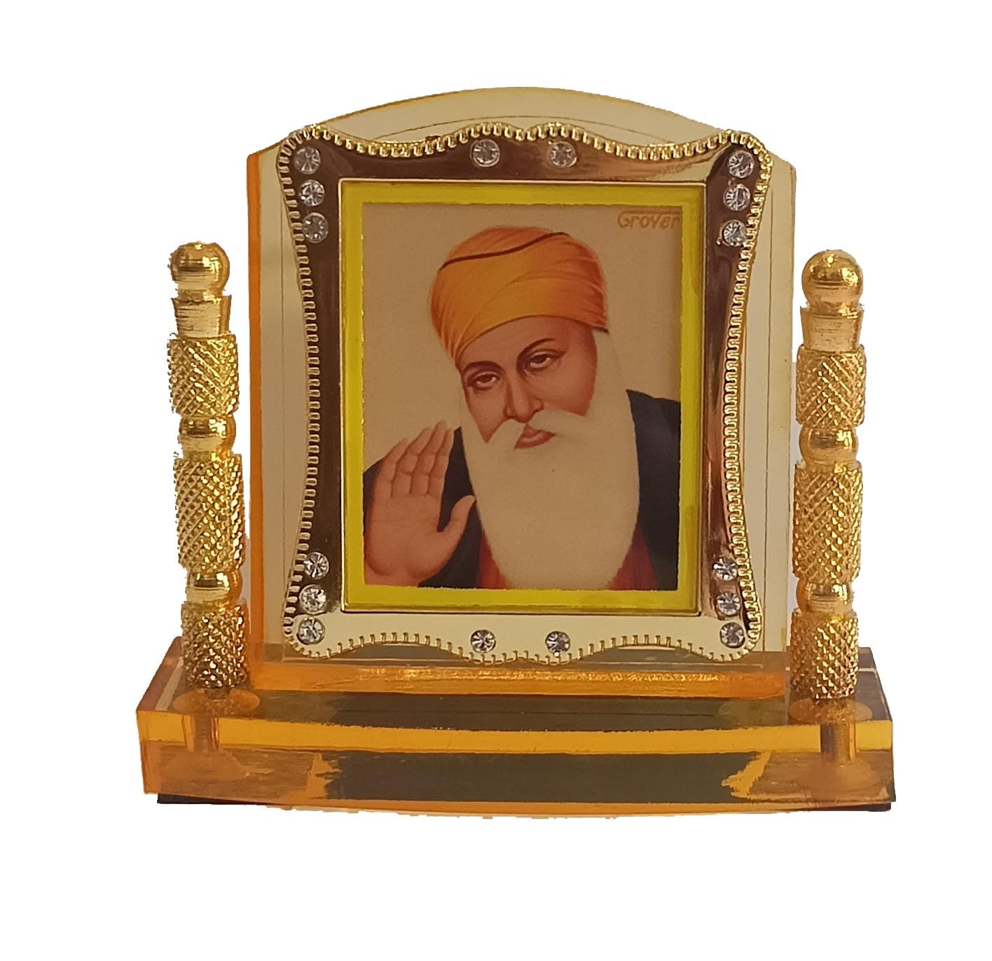 BEXCO Guru Nanak Dev Ji Sikh Gurus photo Showpiece/Decorative Showpiece