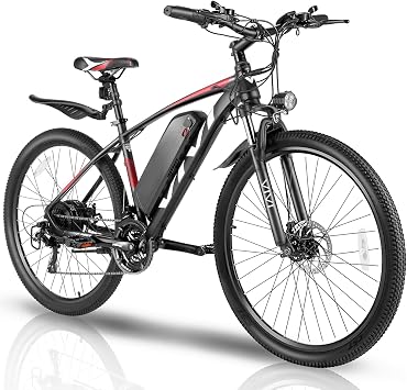 Vivi Electric Bike for Adults, 27.5" Electric Mountain Bike with Cruise Control, 500W 48V 10.4Ah Removable Battery, 19.8mph - Class 2 eBike, Up to 50 Miles Range, 21 Speeds Adult Electric Bicycles