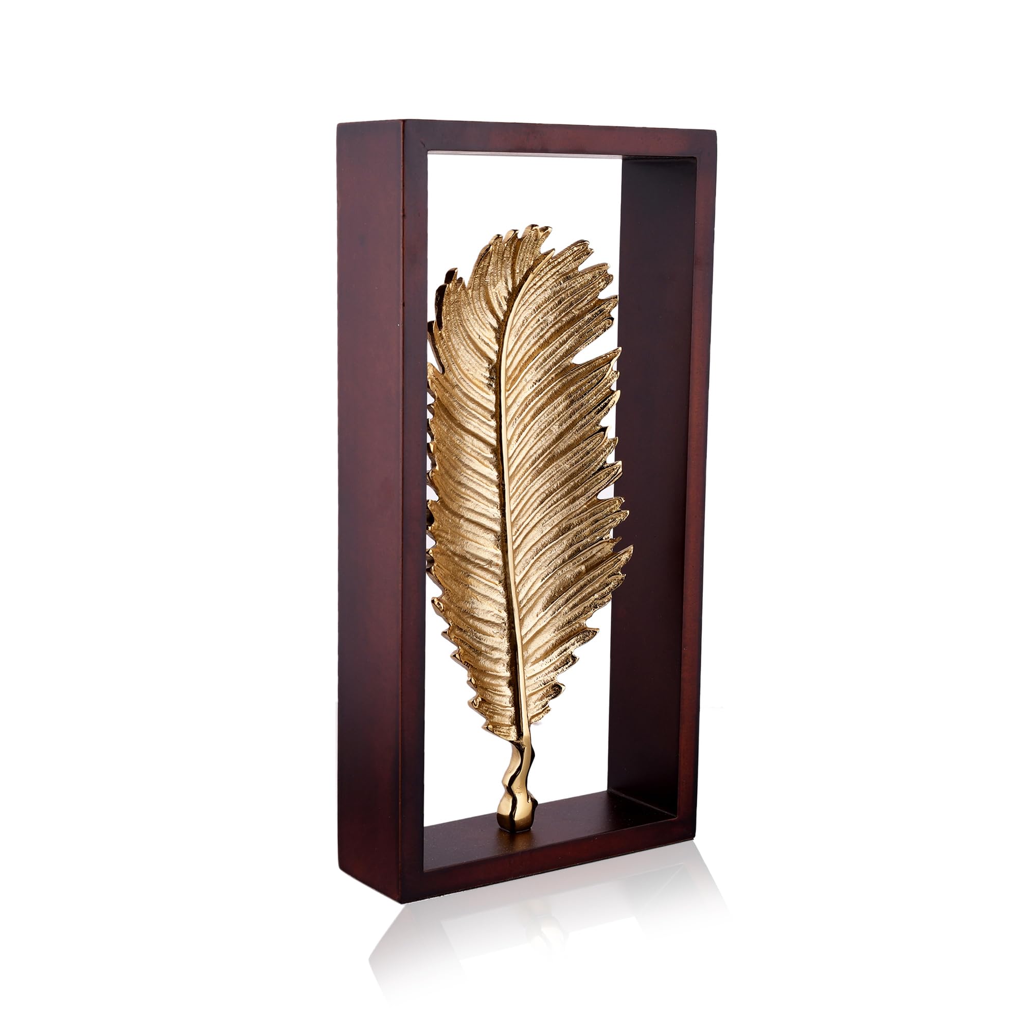 Amazon Brand - Umi Metal Palm Leaf Artifacts Showpiece for Home
