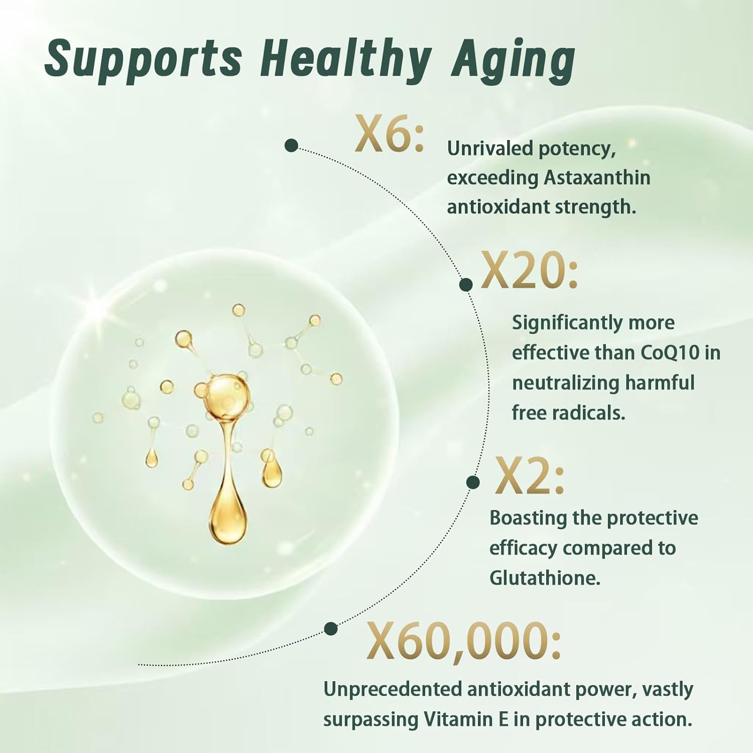 L-Ergothioneine Supplement 50mg, Multi Antioxidant Supplement,(May Support Longevity, Healthy Aging & Immune Health, 90 Capsules - Image 2