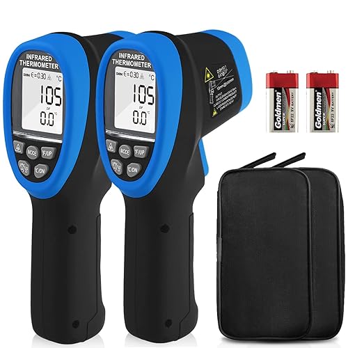 Miniatura 12 de Pirómetro HOLDPEAK D: S=50:1, termómetro infrarrojo de alta temperatura -58℉~3272℉(-58.0 °F~3,272.0 °F), pistola termómetro láser industrial sin