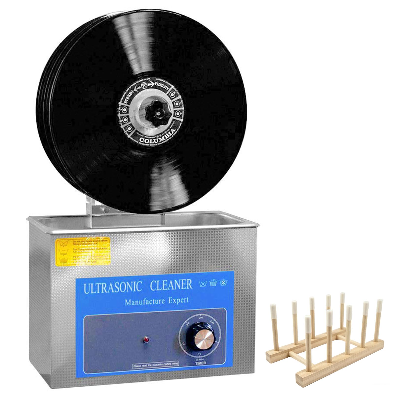 Nettoyeur vinyle ultrasons 4L haute précision pour restauration de disques