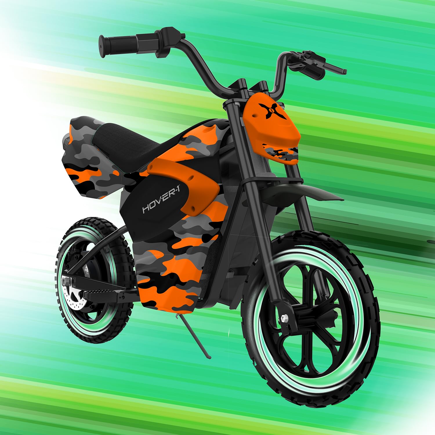 Hover-1 My First Dirt Bike for Kids - 300W Motor, 9MPH Max Speed, 9 Mile Range, 12” Off-Road Tires, 120LB Max Weight, Twist Grip Throttle & Rear Disc Brake Electric Dirt Bike for Kids Ages 5+ Years