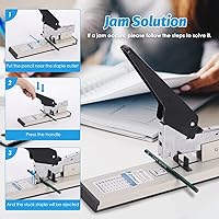 Vista 5 de Heavy Duty Stapler - Effortless 240-Sheet Office Stapler with Adjustable Paper Guide, Super Capacity with 4000 Staples