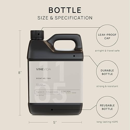 Miniatura 1148 de VINEVIDA Aceite de fragancia de cuero genuino para fabricación de velas y fabricación de jabón, aromas de velas prémium para velas de soja