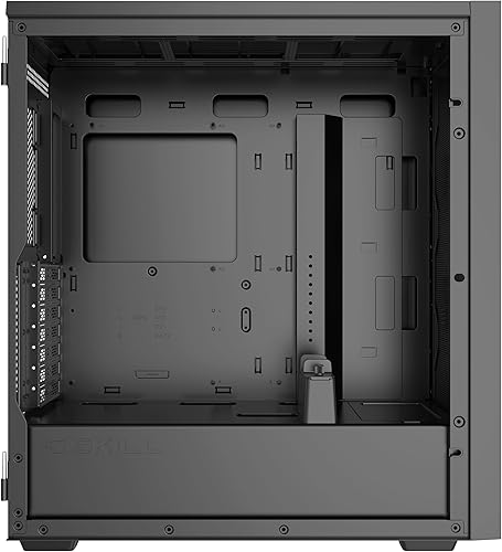 Vista 4 de G.SKILL MD1 Mid-Tower ATX Case con panel lateral de vidrio templado, panel de malla frontal - Negro (GC-AKGW1-MD1)