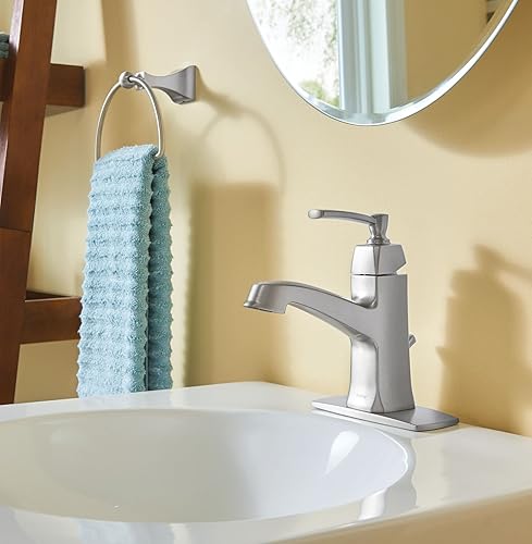 Miniatura 5 de Moen Retreat Collection DN8386BN - Toalla de mano para baño de níquel cepillado con accesorios de montaje en pared, paquete de 2