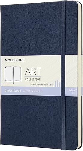Moleskine ARTQP063B20 Notebook, ART PLUS Sketchbook, Large, Sapphire Blue disponible en Yaxa Colombia