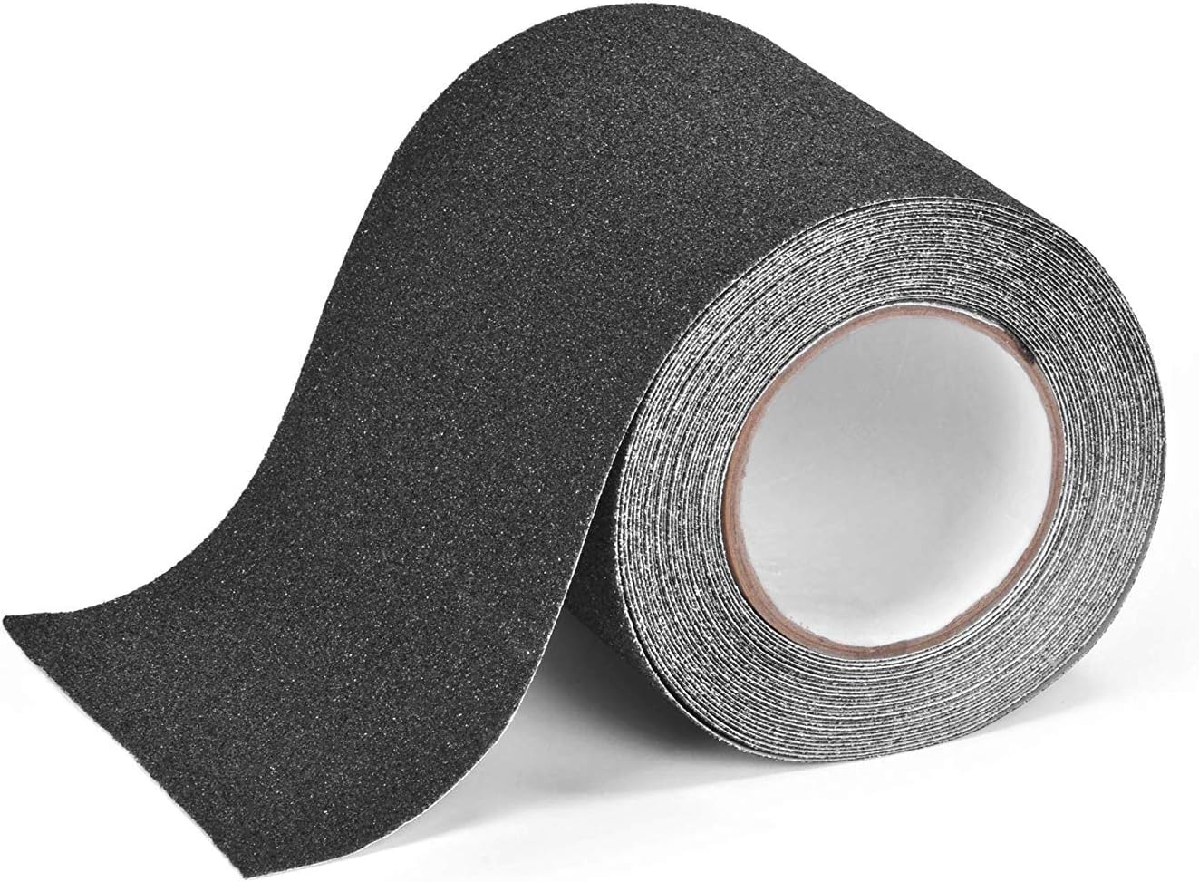 Anti Slip Traction Tape, 6" × 30 Feet, Longer and Wider, 80 Grit, Best Grip and Friction, Safe, Tread Step, Strong Abrasive Adhesive for Stairs, Indoor, Outdoor, Black
