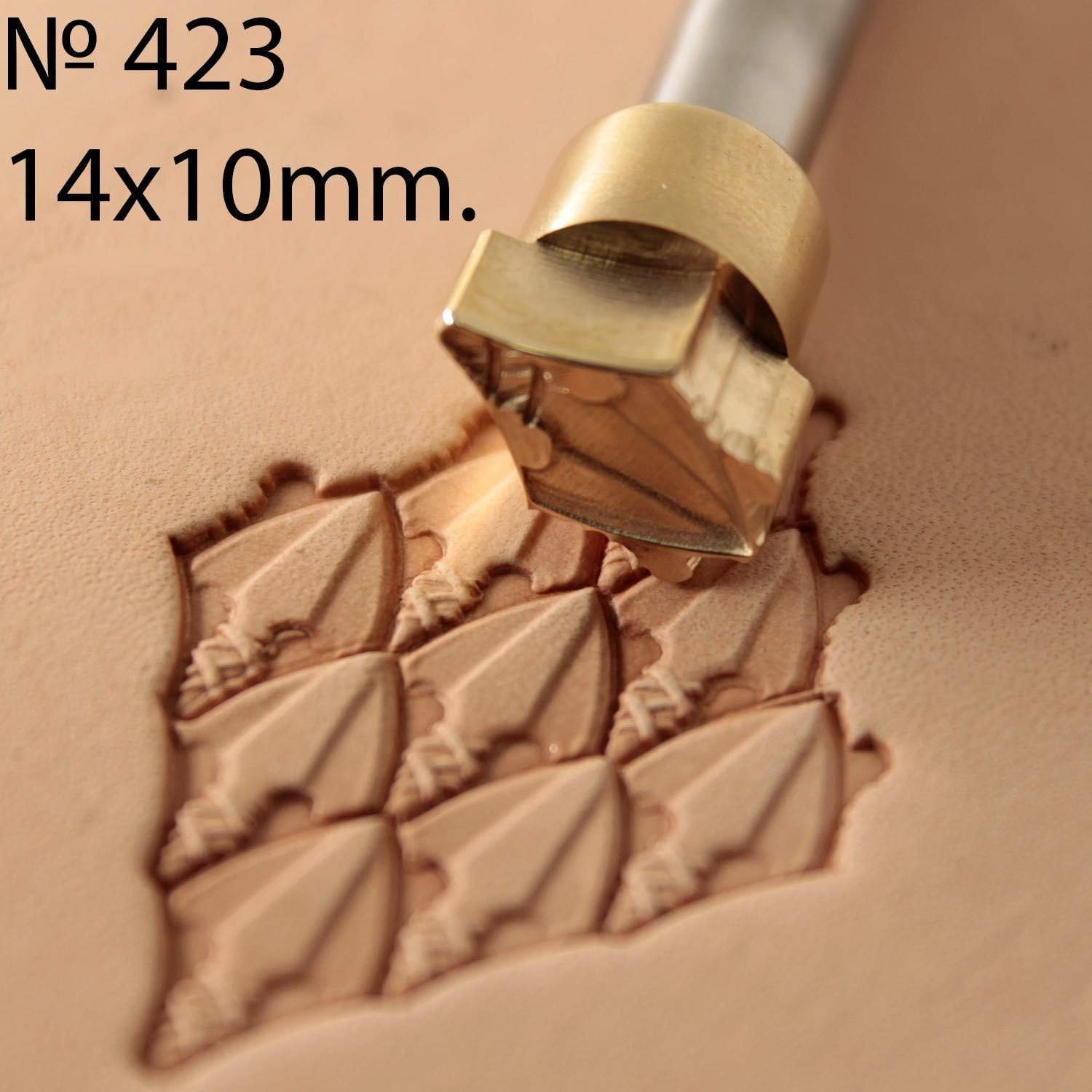 DandS ltd Leather Stamp Tool, Spear, Professional Steel Craft Tool for Leatherworking, Embossing, Carving & Stamping Leather Projects, Belts, Wallets & DIY Projects Compatible with Mallet #423