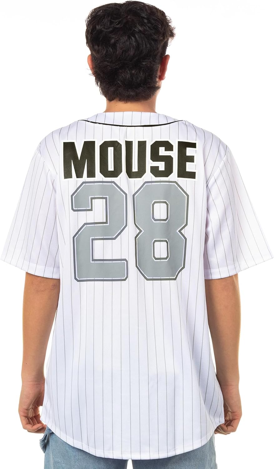 Disney Mickey Mouse Men's Baseball Jersey - Mens Classic Mickey Mouse, Donald Duck and Buzz Lightyear Baseball Jersey Shirt - Image 2