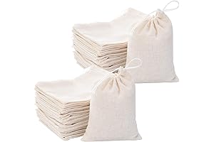 200 Pack 3x4 Inch Small Linen Bags