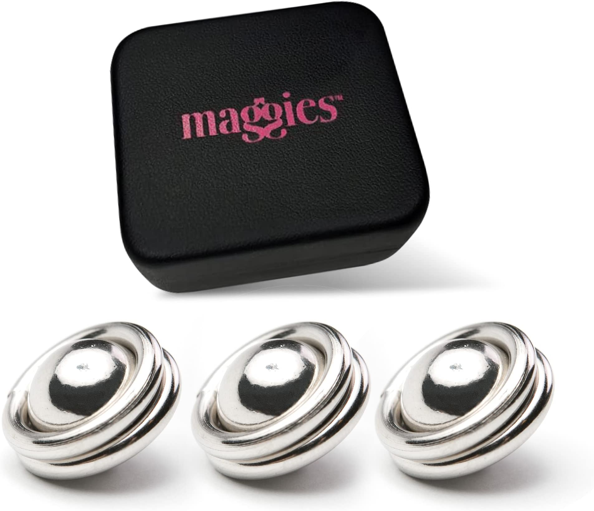 My Maggies Maggie Snaps 3 Pairs Hijab Invisible Snap Buttons, Maggies Fastening Balls for Hijab, Fabrics, Scarves and More, Alternative to Hijab Clips and Safety Pins (3 Pack)