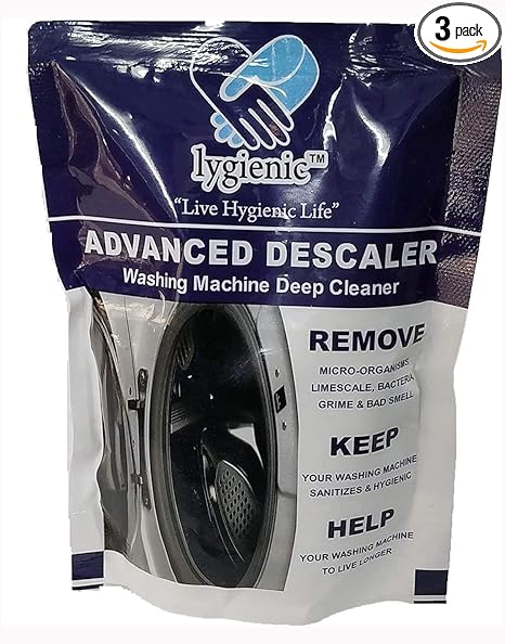 LYZENE Advanced Descaler Washing Machine Deep Cleaner Powder by eGalaxy Traders (pack of 3)