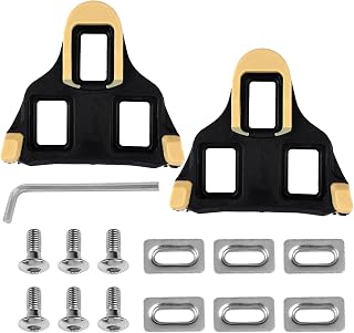 2 PCS Calas Carretera, SPD-SL Calas Pedales, Antideslizantes Pedales de Bicicleta de Carretera para Bicicletas, MTB, Zapatos de Ciclismo para Hombres y Mujeres - SM-SH11-6°