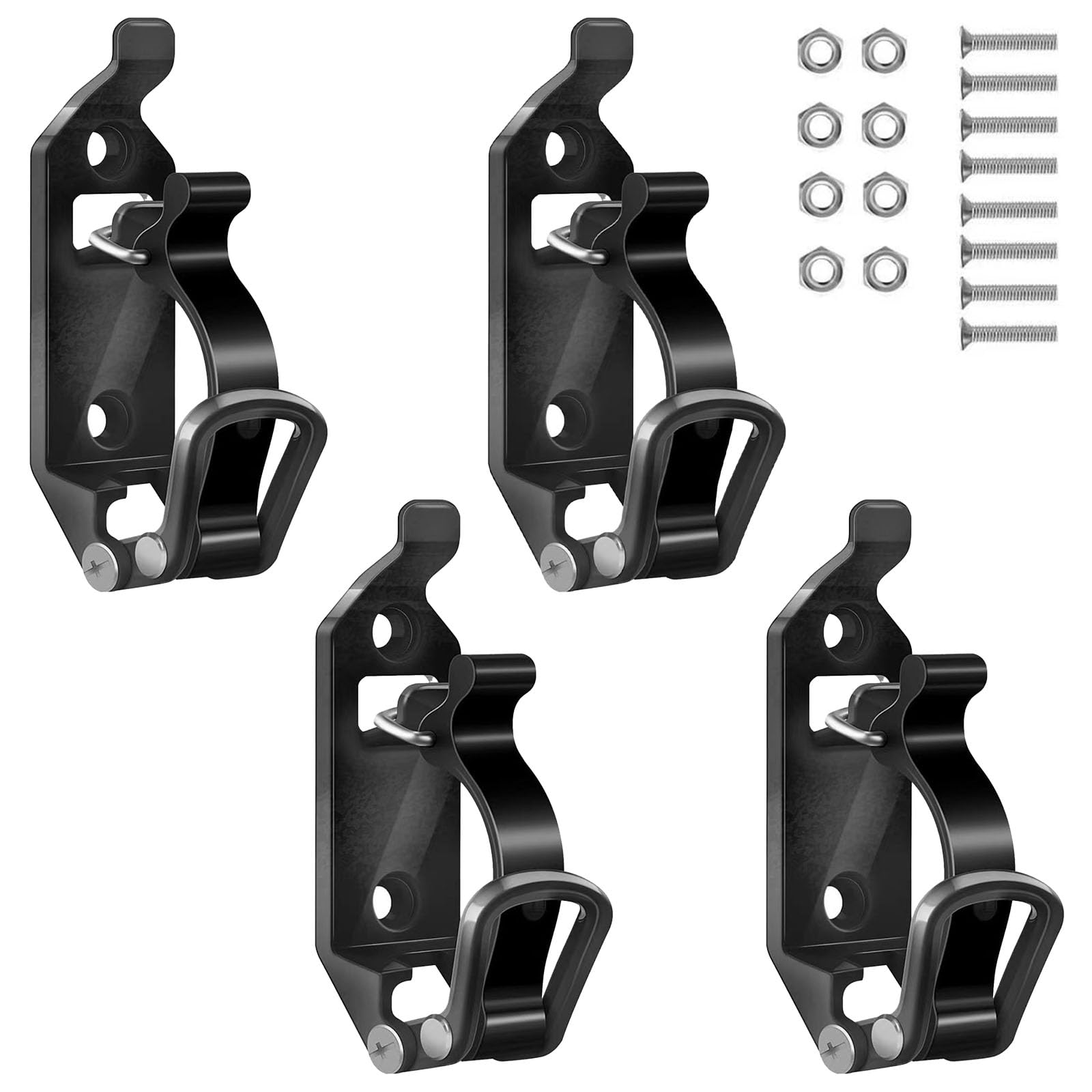 4 Stück Schaufelhalter Auto, Schaufel Halterung Lkw, Schaufelhalter Offroad, Schaufelhalter Lkw Zubehör, Dachträger Zubehör, Klemmmontagesatz, Geeignet für Fahrzeuge, Geländefahrzeuge, Anhänger