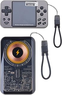 ゲームコンソール15W充電ビルトイン6000ゲームフルメタルボディレトロゲーミングシステムポータブルゲームマシン