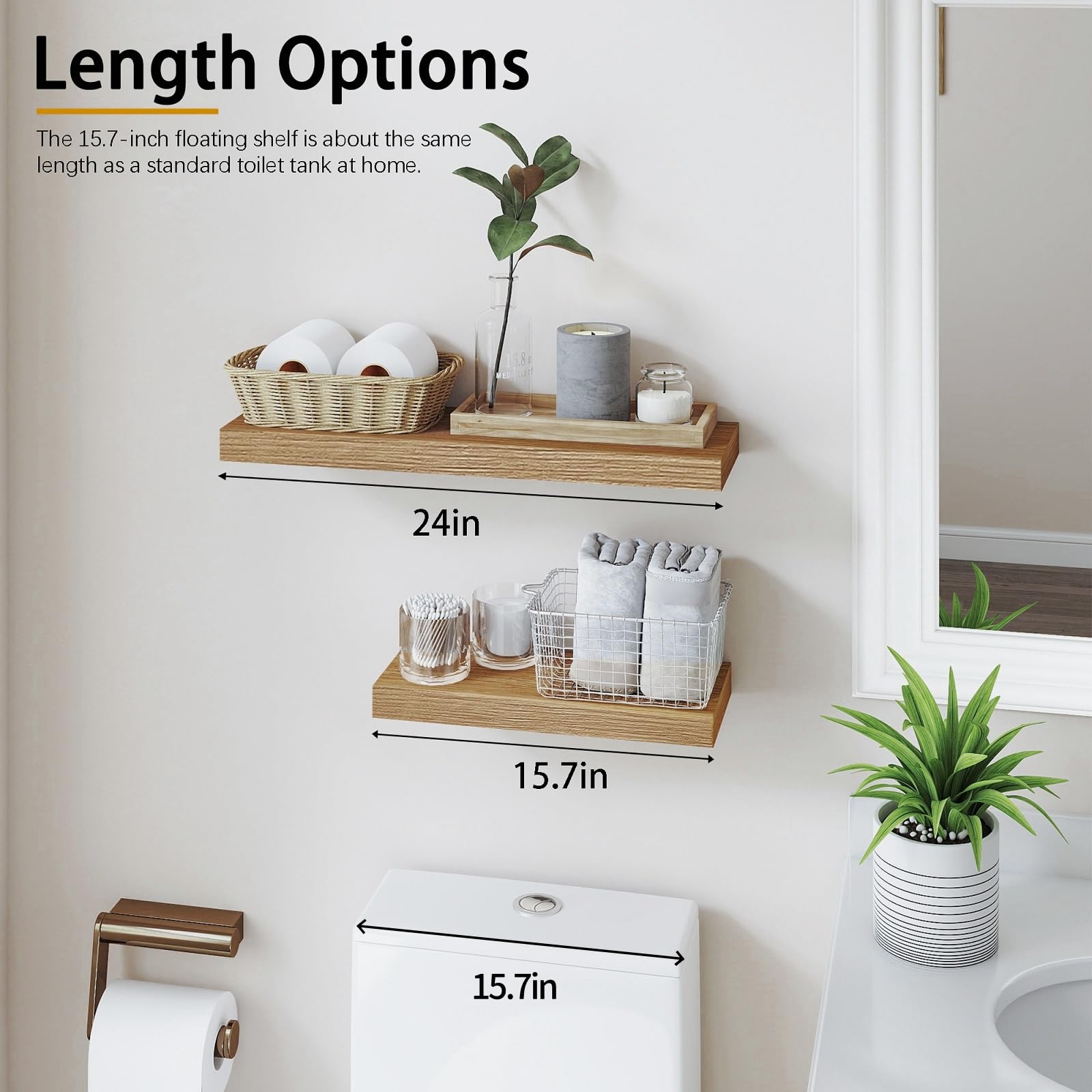 INOUT Table under shelf OAK イナウト Amazon.com: INHABIT UNION Oak Floating Shelves for Wall，24in Wall