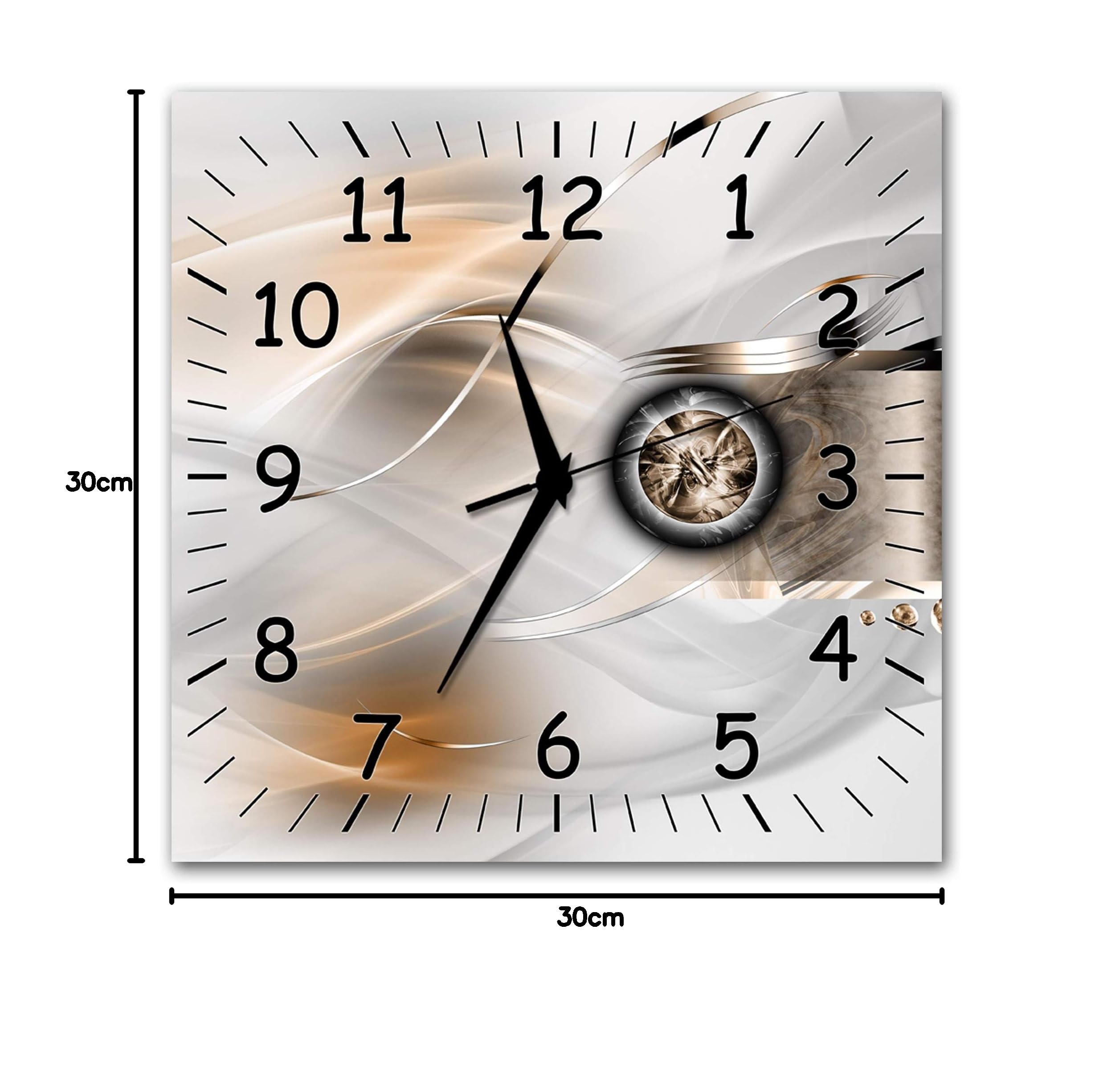 BM wahlweise Funkwanduhr ODER Quarzwanduhr Funkwanduhren Funkuhr Wanduhr Funk ODER Quarz kein Ticken lautlos geräuschlos leise modern ohne Tickgeräusche MF15-9471-funk