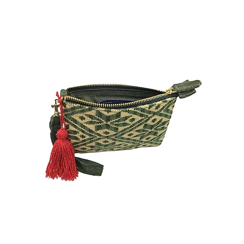 Miniatura 5 de Purse"Rosario", made by Jühue Artesanal, Handmade purse made in Mexico, Green Purse, hand embroidery, unique piece, Embroidered purse, Mexican