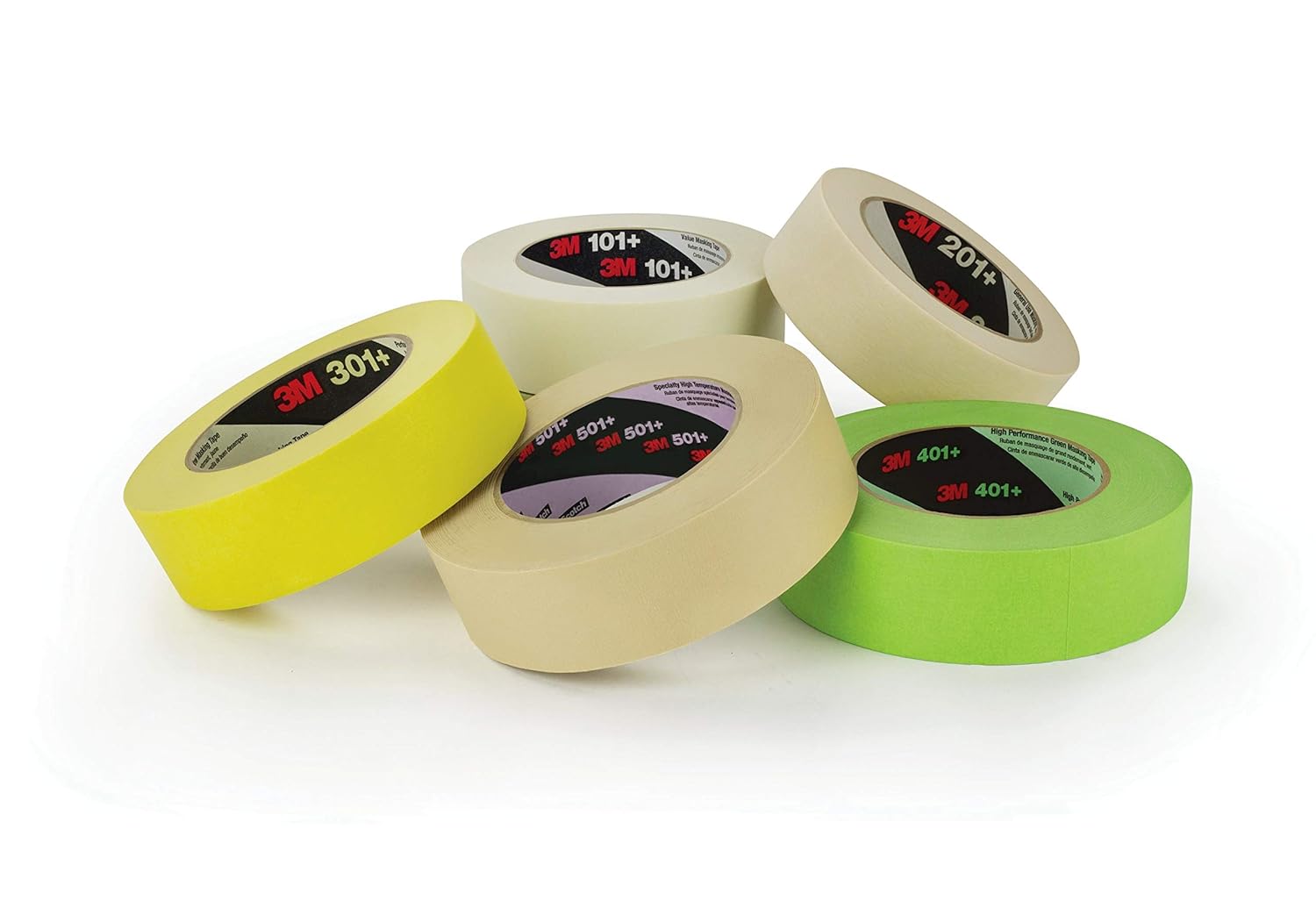 3M™ Specialty High Temperature Masking Tape 501+ Tan, 12 mm x 55 m, 72 per case Bulk
