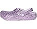 Crocs Kids Classic Lined Glitter Clog (Toddler) - Left View