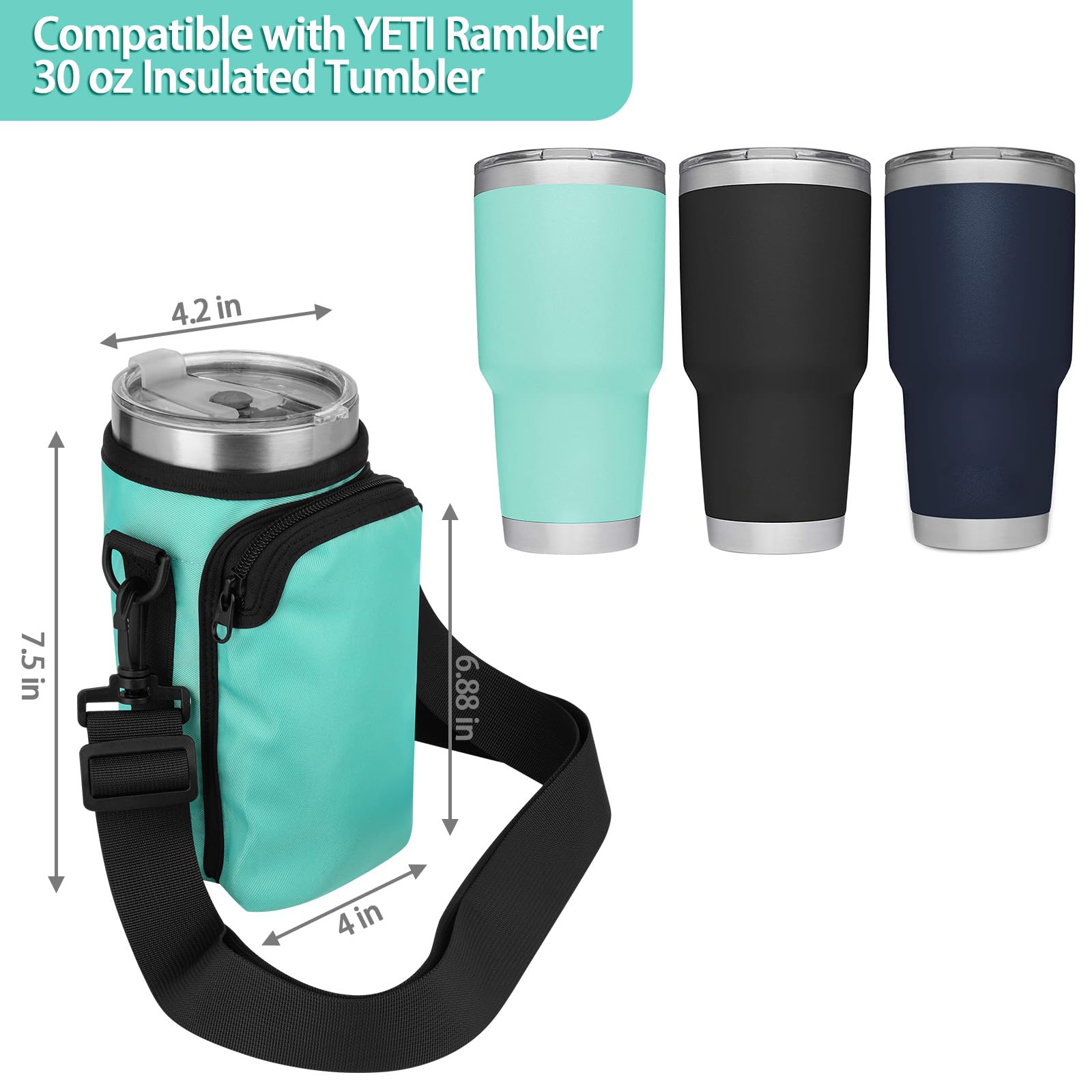 yeti 30oz bag holder Amazon.com: Xxerciz Water Bottle Carrier Bag Compatible with Yeti Rambler 30  oz Cup, Water Bottle Holder with Adjustable Strap, Tumbler Carrier Pouch  Accessories for Outdoor Travelling Camping (Green) : Sports & Outdoors