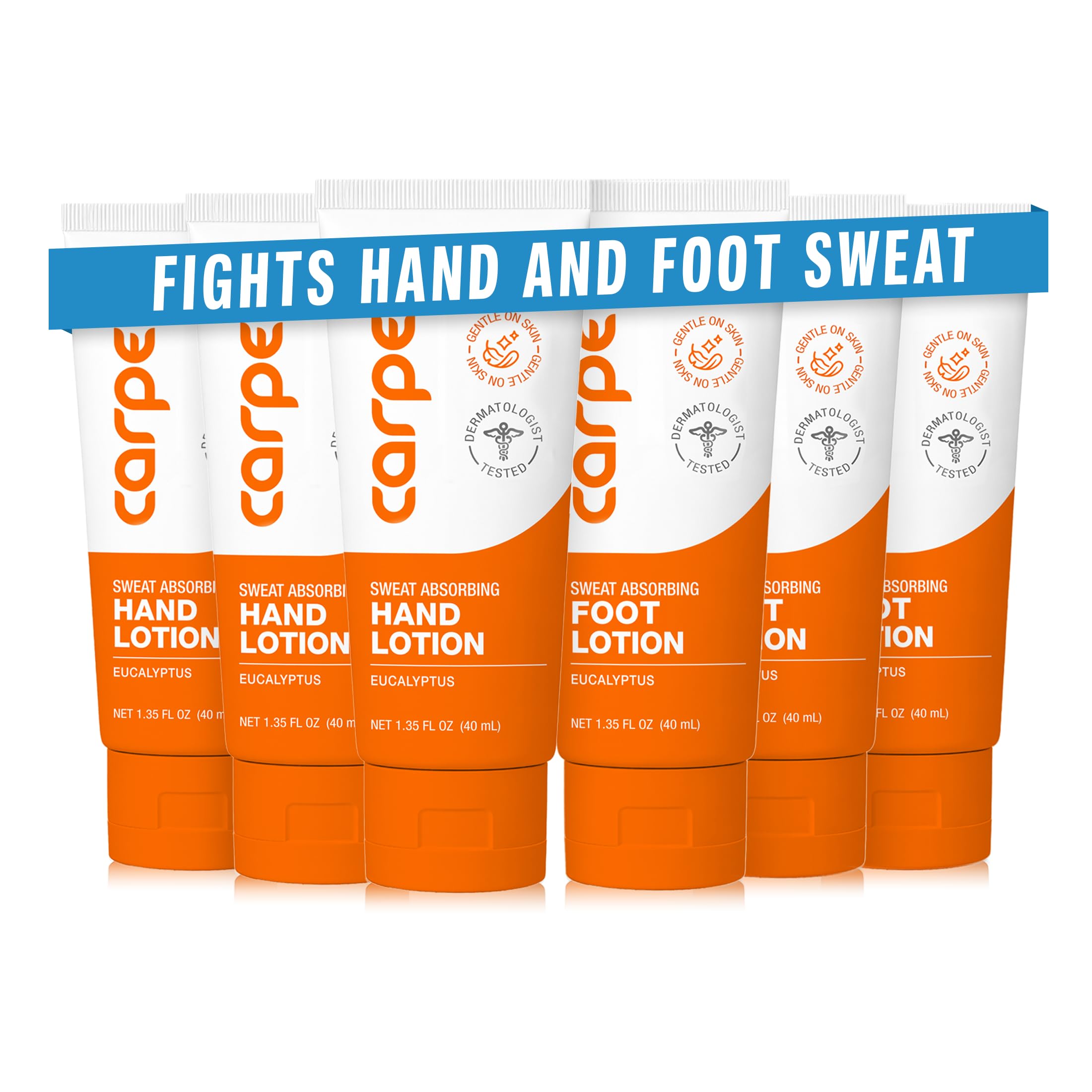 Carpe Sweat Absorbing Hand & Foot Lotion - 6 Pack -1