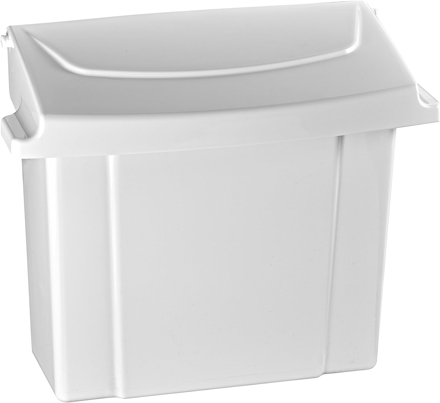 Alpine Sanitary Napkins Receptacle - Hygiene Products, Tampon & Waste Disposal Container - Durable ABS Plastic - Seals Tightly & Traps Odors -Easy Installation Hardware Included (White) : Health & Household