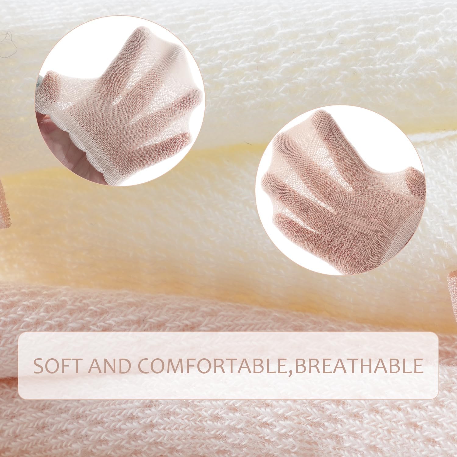 Baby Girls Socks with Bow 2nd-generation Breathable Mesh Newborn Cotton Cute Princess Socks for Toddler Infant - Image 5