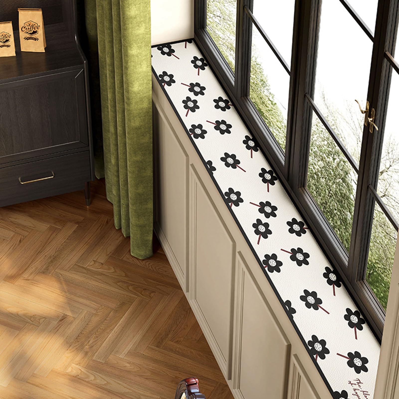 Cojín antipolvo para alféizar de ventana que soluciona la humedad con su base impermeable