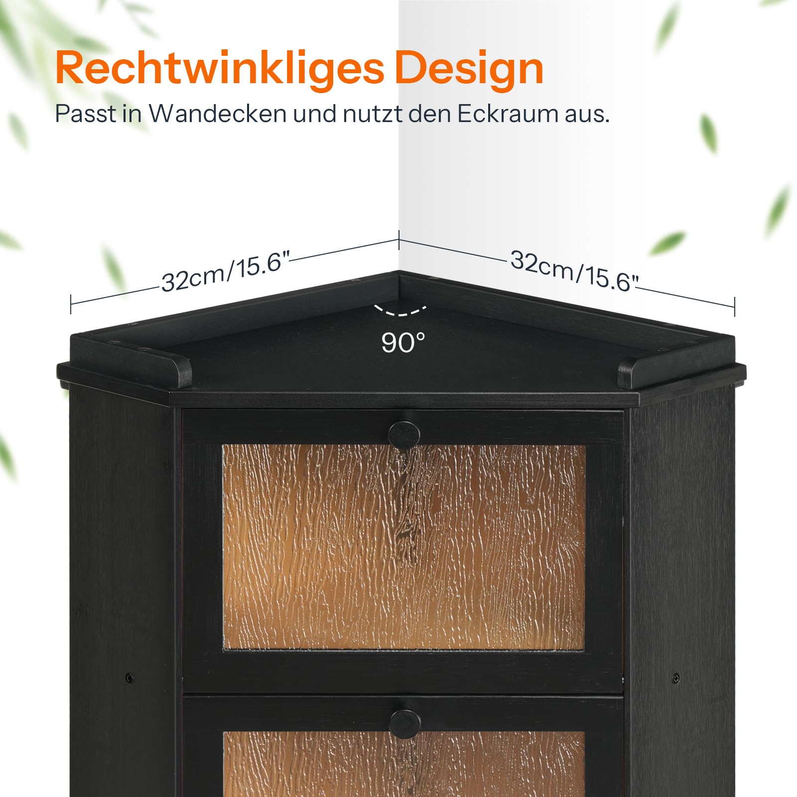 HOOBRO Brotkasten Bambus, 2-lagige Brotkorb mit Oberem Fach, Brotbox, Brotaufbewahrung für Brötchen und Gebäck, Brotbehälter, Brotbehälter für Küche und Esszimmer, Schwarz EBK19MB01
