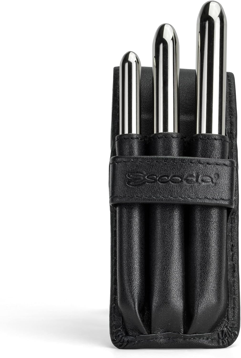 ESCODA Set 3 pennelli per acquerello - Versàtil Set professionale da viaggio fibra sintetica Kolinsky realizzato a mano in Barcelona